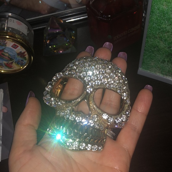 Gold plated bracelet. Unique piece. Skull π - Picture 7 of 9